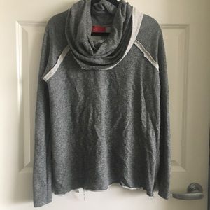 Akira Oversized Destroyed Cowlneck Sweater